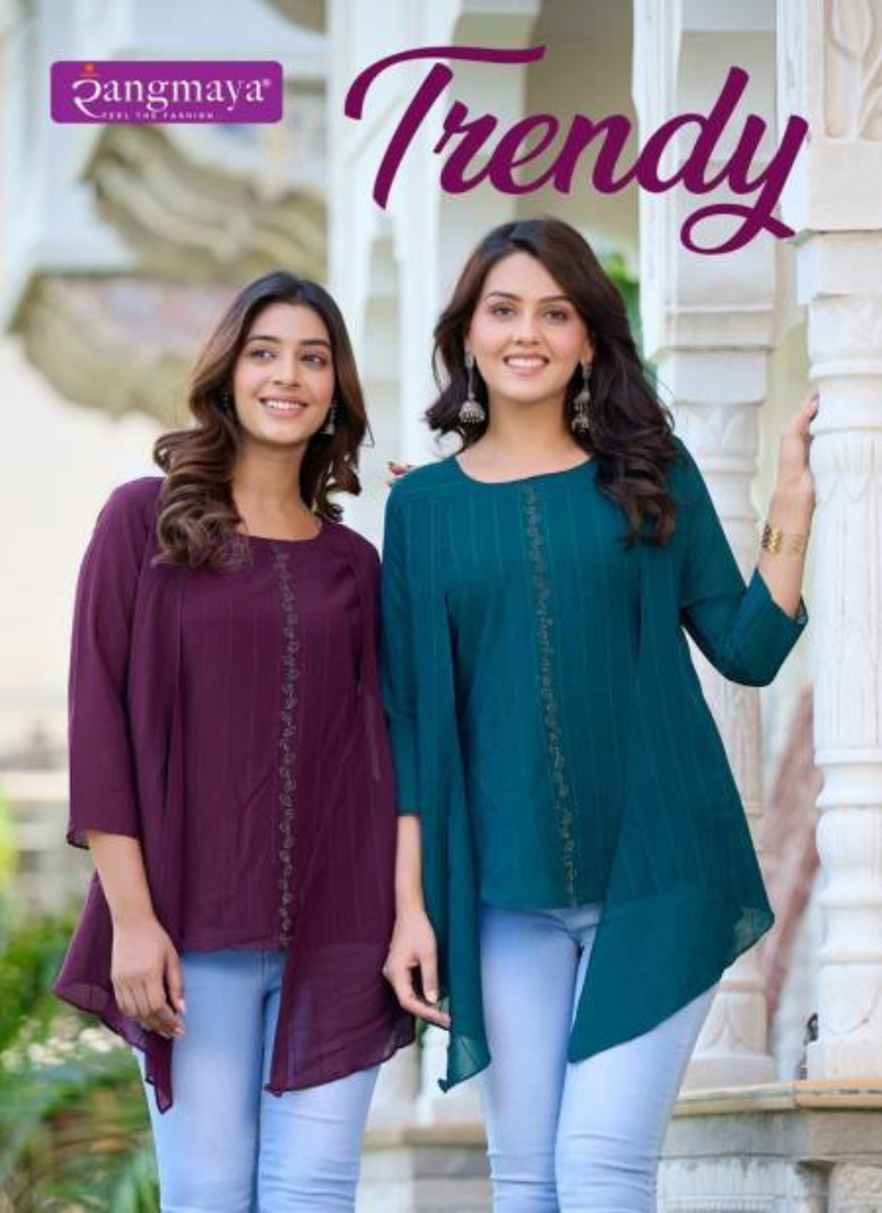 Rangmaya Trendy Fancy Designer Ladies Tops Wholesale Catalog