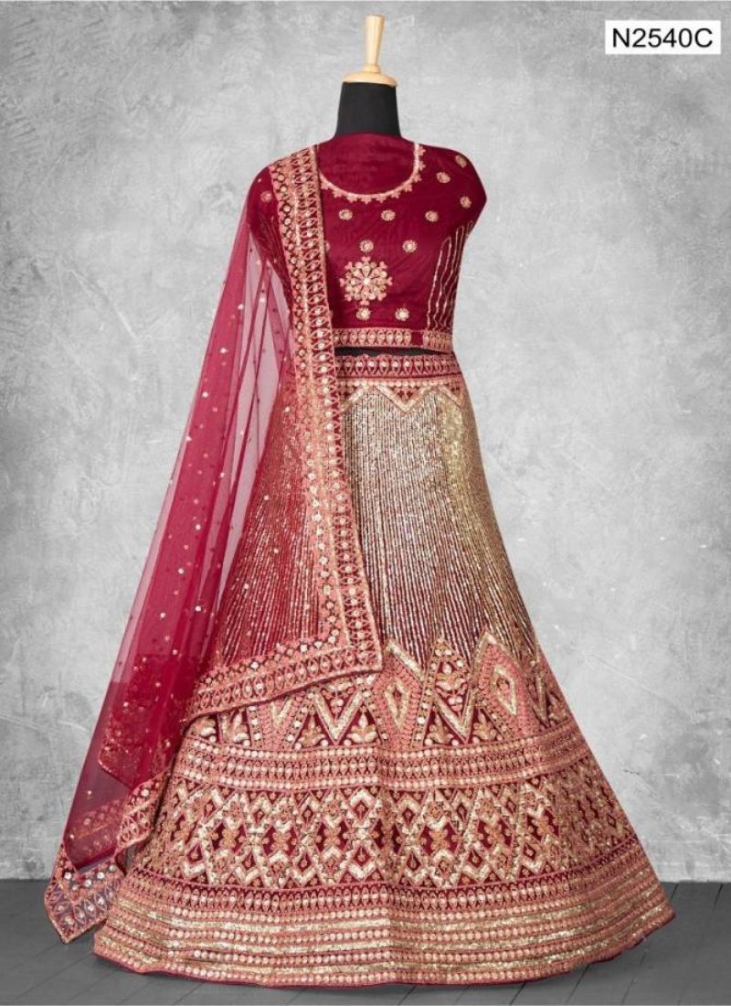 Blue And Pink Colour Pavitra Rishta By Mahotsav N2540A To N2619B Lehenga  Choli Wholesale Online N2602D - The Ethnic World